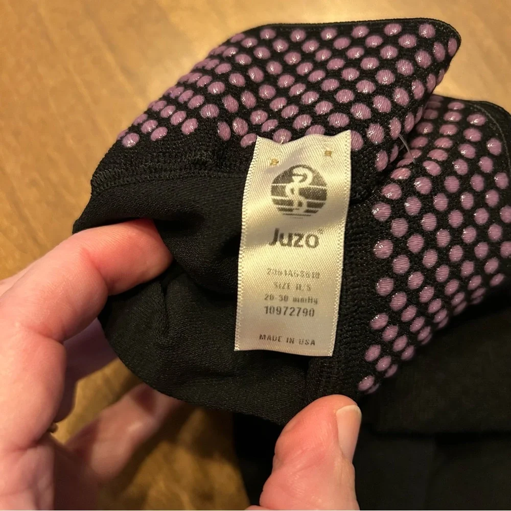 Juzo Compression Stockings 20-30 mmHg Knee High Open Toe Silicone Nub Band NWOT - Picture 6 of 9